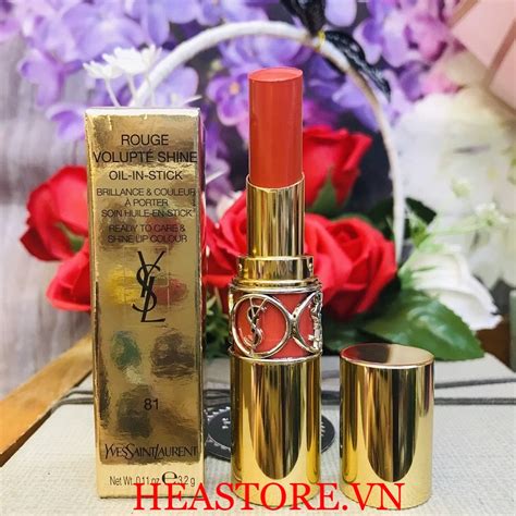 ysl rouge volupte shine 81 coral aviator|ysl beauty coral in touch.